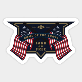 Land Of The Free Sticker